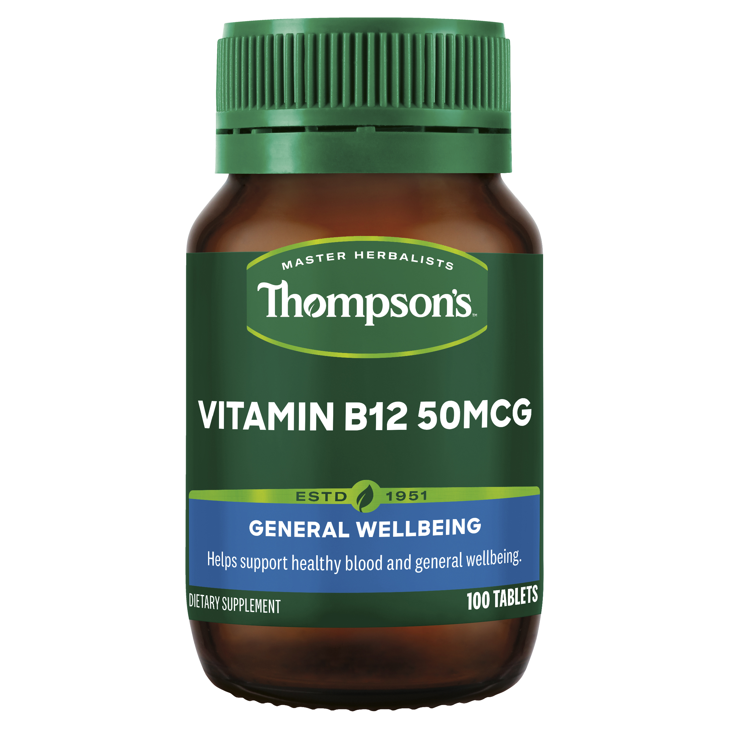 Thompsons Vitamin B12 50MCG 100 Tablets